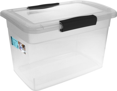 Ящик для хранения Keeplex Vision с защелками 14л 37х27,4х22,2см прозрачный кристалл