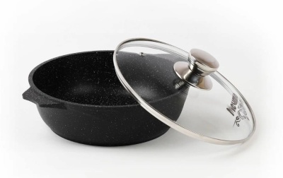 Жаровня 2,4л АП Гранит black арт.32802 (ДАА)