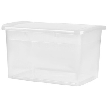 Ящик для хранения Keeplex Vision с защелками и ручкой 14л 37х27,4х22,2см прозрачный кри(Репаблик РФ)