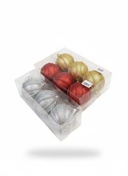 Ёлочная игрушка 3шт (d-7см)