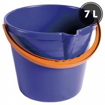 Ведро-лейка 7 л м/п цветн.