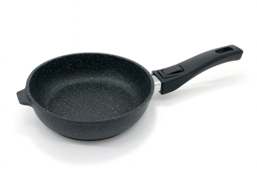 Сковорода 18 см АП Гранит Black со съемной ручкой 018802