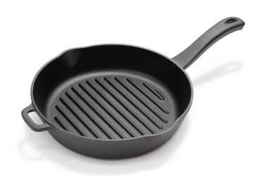 Сковорода-гриль чугунная 26см лит/руч ТМ Гардарика