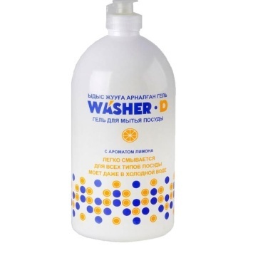Гель для мытья посуды "Washer-D" 1000 мл, С ароматом лимона