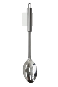 Ложка с отверстиями 34*6,5*3,5 см, круглая ручка, нерж. сталь 275080 (ЮТС)