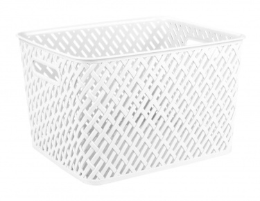 Корзина "Плетенка" 350х290х225мм (белый) (уп.8) (Альтернатива РФ)