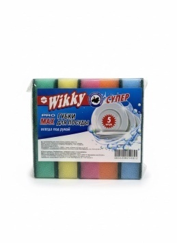 Губки для посуды "Wikky" Супер 5 шт
