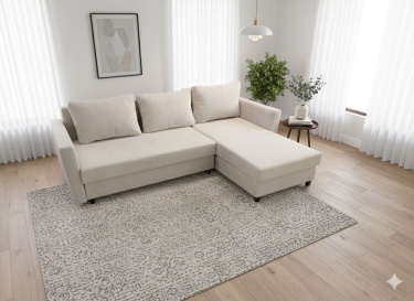 Диван Жан с/р "2угол1" кзам PU/гоб.stock (Эконом) + ящик 2400*1070*750Н