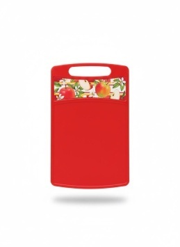 Доска разделочная "Bergamo" прямоугольная 260x155x3,5мм с декором "Терраццо" (светло-бежевый)