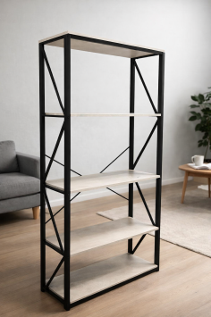 Стеллаж мод DM-01X сер./черн. (ВИ)