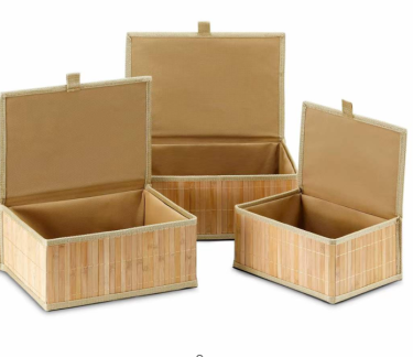 Бамбуковая корзина для хранения 33*25*15cm мод. CR71032 (ВИ)