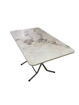 Стол складной 70*120 Jupiter мод M-0011.0014 светлый мрамор (Турция)