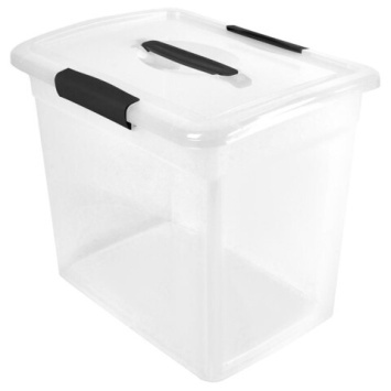 Ящик для хранения Keeplex Vision с защелками и ручкой 20л 37х27,4х31,3см прозрачный кри(Репаблик РФ)