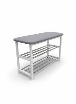 Обувница 800 БЛ хром (св.серый Н-33)