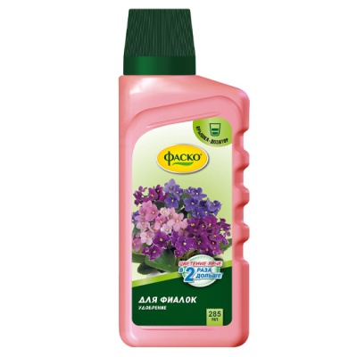 Удобрение минеральное жидкое Фаско Цветочное счастье в бутылках Фиалка 285мл