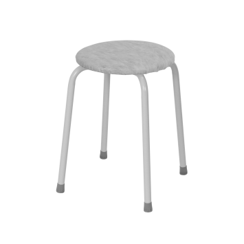 Табурет круглый "Пенёк крепкий" 220, цвет сиденья серый