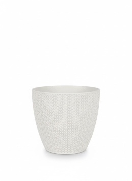 ГОРШОК ДЛЯ ЦВЕТОВ 0,5Л ПЛАСТИКОВЫЙ SML101204 OFF WHITE (Турция)