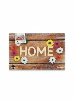 Коврик влаговпитывающий  "Samba"  40*60 см. "Home", цветочный вальс, "VORTEX" 24339