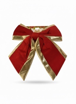 Елочное украшение Бантик 35х35 см (красный)