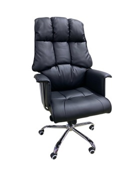 Кресло Отис ж.былғ АОД, айқыш хром, дөңг JL, синхро.мех. / Кресло Отис кзам АОД, крест.хром, кол JL, синхро.мех.