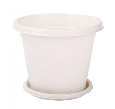 Горшок цв. "Эконом" 2л (белый) (уп.30) (Альтернатива РФ)