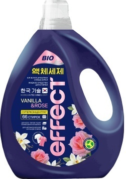 Гель для стирки "Effect" 2000 мл, Vanilla & Rose, Суперконцентрат