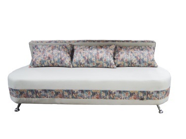 Диван Онтарио "3" раскладной кзам PU/гоб.stock  (с подушками) серый (2000x940x660Н)