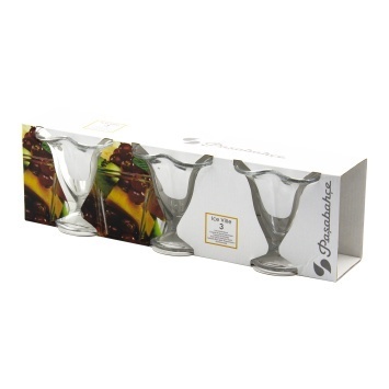 ICE VILLE Ваза для мороженного 3 шт. 118 мм 1*8, 51068