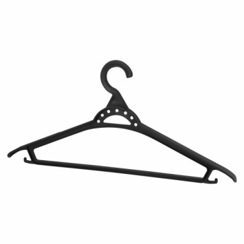 Вешалка-плечики "Лайт" 52-54р. (черный) (уп.25) (Альтернатива РФ)
