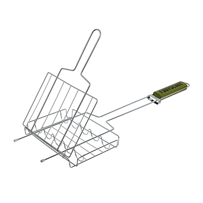 BOYSCOUT Решетка-гриль для сосисок и колбасок 55(+5)x21x16x2,5 cм
