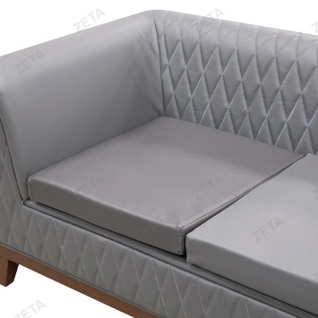 Диван офисный MADRID мод ARZ-06 темно-серый (М-Узб)