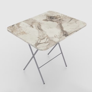 Стол складной 60*90 Root мод.GM-0026.001 светлый мрамор (Турция)