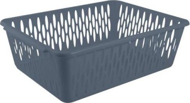 Корзинка для хранения Keeplex Light L 38х27,5х12см космический серый