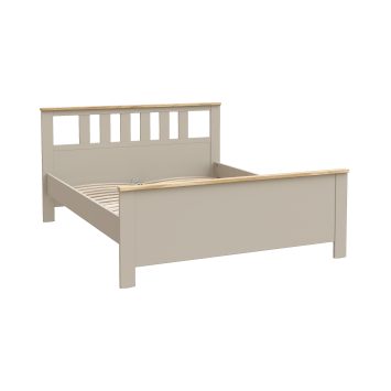 2.08.04.230.20 САГА кровать двойная 160х200 кашемир/ясень