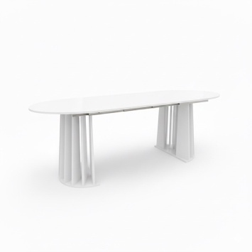 Стол Токио (белый) д.1000мм (2000*1000*770Н)