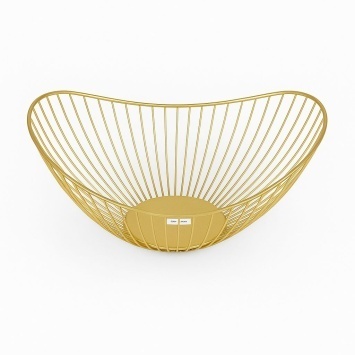 Корзина для фруктов металл мод QM-SGL5018G (ВИ)