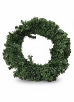 Венок зеленый 60см