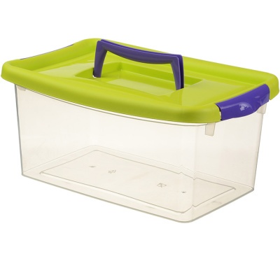 Контейнер для хранения 4л (салатовый,фиолетовый)  М 2871  (РФ)