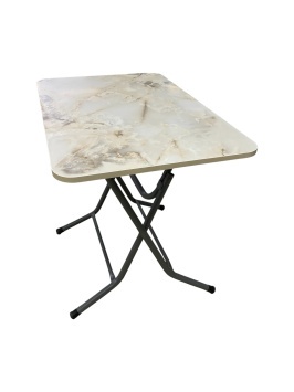 Стол складной 60*90 Jupiter мод M-0011.0011 светлый мрамор (Турция)