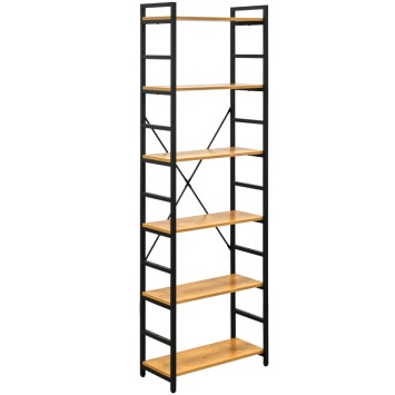 Стеллаж мод WB-27 натура/черн. (ВИ)