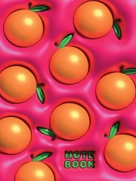 MyArt. БЛОКНОТ в клетку 3D. Апельсины