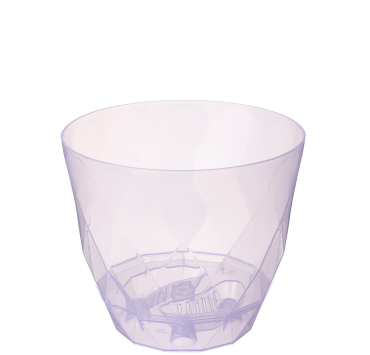 Горшок для орхидей "Laurel" D145мм, 1,3л с поддоном (сиреневый транспарент)