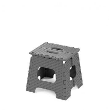 Табурет "Плетенка" малый складной (графитовый) (уп.5) (Альтернатива РФ)