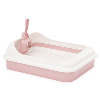 Набор ALTA для кошек "Лекси" (лоток с бортом, сеткой и совком)(розовый) (Альтернатива РФ)
