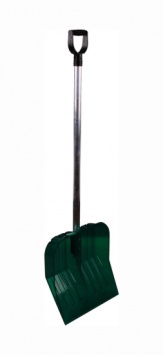 Лопата д/снега из полик-та 430х420мм (с черенком) (Альтернатива РФ)