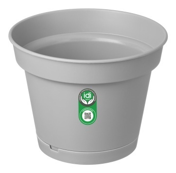 Горшок для цветов "Mint" D310мм, 10,7л с поддоном (серый) (Профит Хаус РФ)