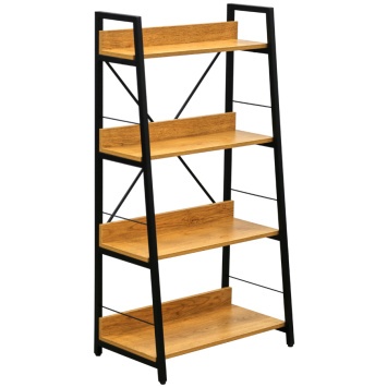 Стеллаж мод WB-30 натура/черн. (ВИ)
