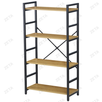 Стеллаж мод WB-25 натура/черн. (ВИ)