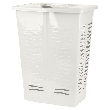 Корзина для белья Keeplex Regular с откидной крышкой 42л 39,8х29,9х53,7см белое облако (РФ)