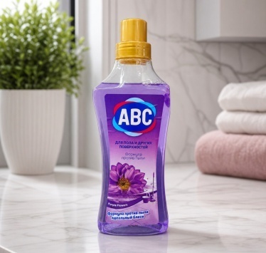Универсальный очиститель "ABC" ПУРПУРНЫЕ ЦВЕТЫ 900 мл